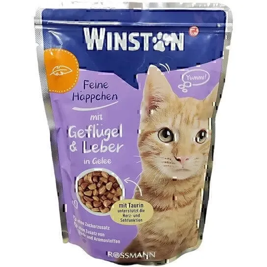 پوچ گربه وینستون با طعم جگر مرغ در سس مرغ Winston Chicken Liver In Chicken Sauce وزن 100 گرم پوچ گربه وینستون با طعم جگر مرغ در سس مرغ Winston Chicken Liver In Chicken Sauce وزن 100 گرم