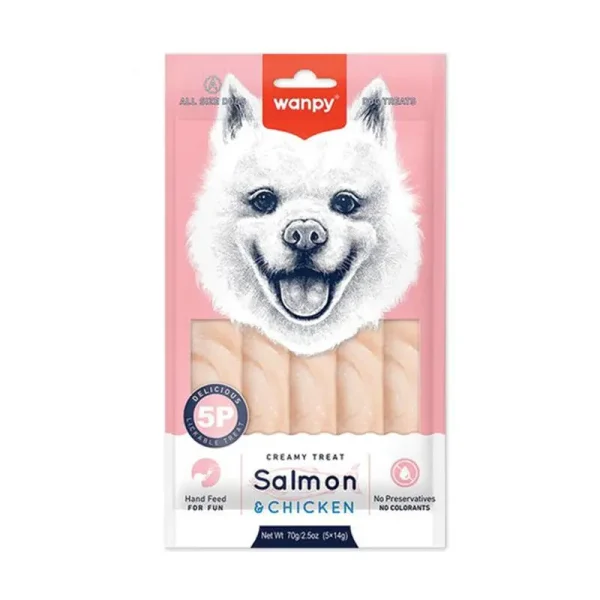 ICDOG4 کنسرو ونپی با طعم سالمون و مرغ
