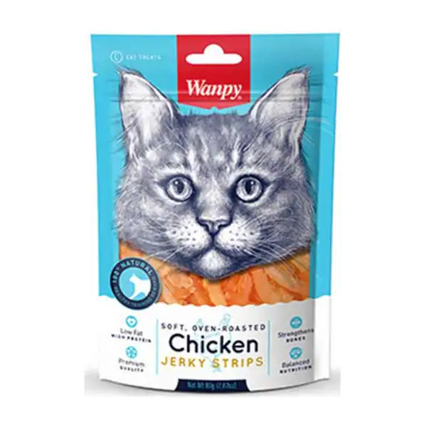 تشویقی گربه ونپی مدل Chicken Jerky Strips تشویقی گربه ونپی مدل Chicken Jerky Strips
