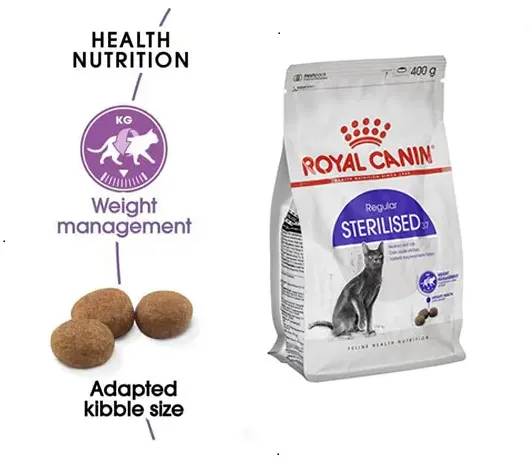 غذای خشک گربه رویال کنین استرلایزد Royal Canin Sterilised 400g مخصوص گربههای عقیم شده غذای خشک گربه رویال کنین استرلایزد Royal Canin Sterilised 400g مخصوص گربههای عقیم شده