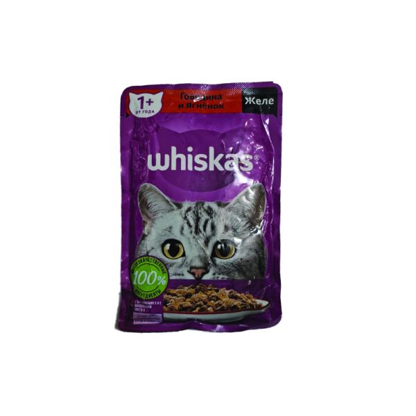 پوچ گربه ویسکاس مدل گوشت گاو و بره در ژله Whiskas Beef & Lamb in Jelly وزن 75 گرم | پت گوگولی petGoogooli.com پوچ گربه ویسکاس مدل گوشت گاو و بره در ژله Whiskas Beef & Lamb in Jelly وزن 75 گرم | پت گوگولی petGoogooli.com
