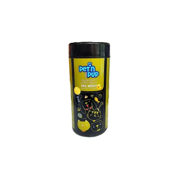 دستمال مرطوبpetn pup عصاره لیمو دستمال مرطوبpetn pup عصاره لیمو